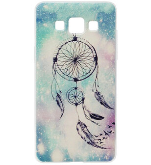 ADEL Siliconen Back Cover Softcase Hoesje voor Samsung Galaxy A5 (2015) - Dromenvanger Blauw