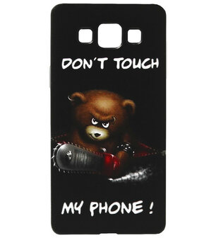 ADEL Siliconen Back Cover Softcase Hoesje voor Samsung Galaxy A5 (2015) - Don&#039;t Touch My Phone Beer