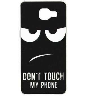 ADEL Siliconen Back Cover Softcase Hoesje voor Samsung Galaxy A3 (2016) - Don&#039;t Touch My Phone