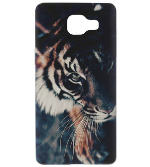 ADEL Siliconen Back Cover Softcase Hoesje voor Samsung Galaxy A3 (2016) - Tijger
