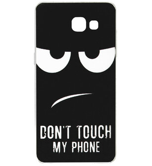 ADEL Siliconen Back Cover Softcase Hoesje voor Samsung Galaxy A3 (2017) - Don&#039;t Touch My Phone