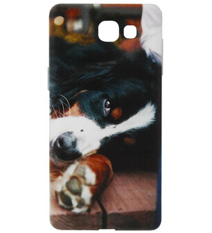 ADEL Siliconen Back Cover Softcase Hoesje voor Samsung Galaxy A5 (2017) - Berner Sennenhond