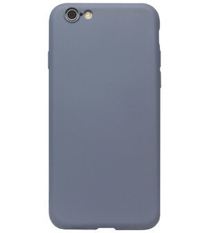 ADEL Premium Siliconen Back Cover Softcase Hoesje voor iPhone 6/ 6S - Lavendel Blauw Paars