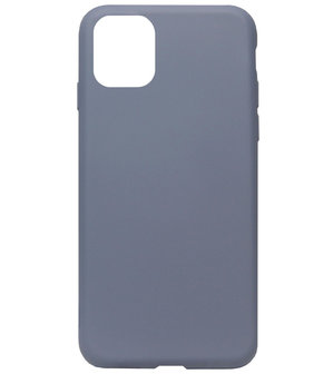 ADEL Premium Siliconen Back Cover Softcase Hoesje voor iPhone 11 - Lavendel Blauw Paars
