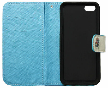 ADEL Kunstleren Book Case Portemonnee Pasjes Hoesje voor iPhone 5C - Dromenvanger Kleur