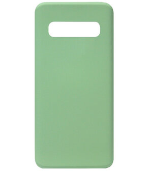 ADEL Premium Siliconen Back Cover Softcase Hoesje voor Samsung Galaxy S10e - Groen
