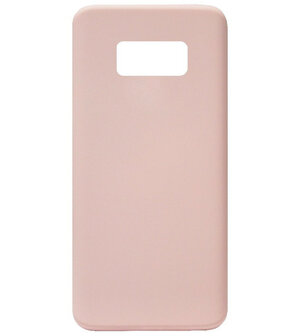 ADEL Premium Siliconen Back Cover Softcase Hoesje voor Samsung Galaxy S8 Plus - Roze