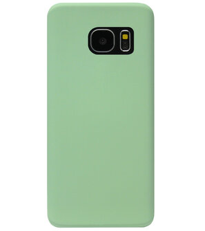 ADEL Premium Siliconen Back Cover Softcase Hoesje voor Samsung Galaxy S7 Edge - Groen