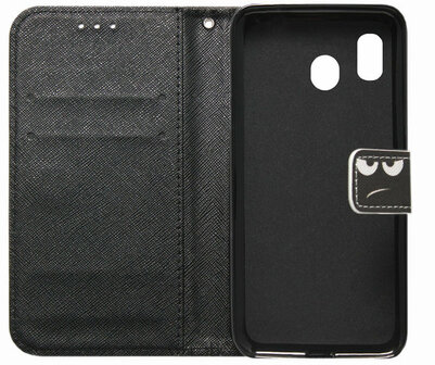 ADEL Kunstleren Book Case Portemonnee Pasjes Hoesje voor Samsung Galaxy A40 - Don&#039;t Touch My Phone