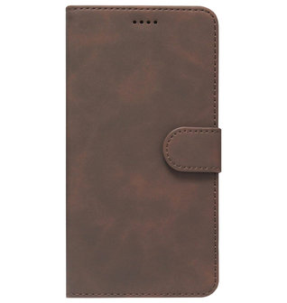 ADEL Kunstleren Book Case Portemonnee Pasjes Hoesje voor Samsung Galaxy A40 - Bruin