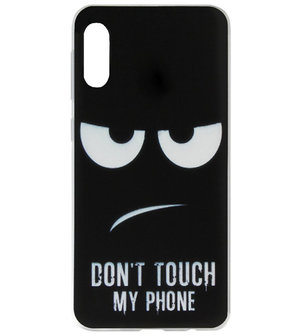 ADEL Siliconen Back Cover Softcase Hoesje voor Samsung Galaxy A70(s) - Don&#039;t Touch My Phone