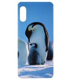 ADEL Kunststof Back Cover Hardcase Hoesje voor Samsung Galaxy A70(s) - Pinguin