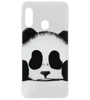 ADEL Siliconen Back Cover Softcase Hoesje voor Samsung Galaxy A20e - Panda