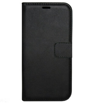 ADEL Kunstleren Book Case Portemonnee Pasjes Hoesje voor Samsung Galaxy M30 - Zwart