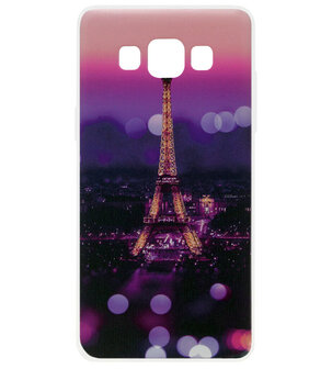 ADEL Siliconen Back Cover Softcase Hoesje voor Samsung Galaxy A5 (2015) - Parijs Eiffeltoren