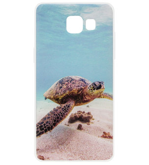 ADEL Siliconen Back Cover Softcase Hoesje voor Samsung Galaxy A3 (2016) - Schildpad