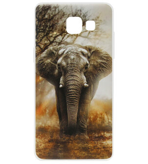 ADEL Siliconen Back Cover Softcase Hoesje voor Samsung Galaxy A3 (2016) - Olifant