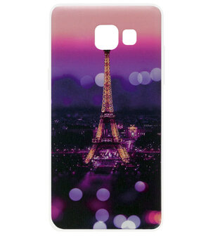 ADEL Siliconen Back Cover Softcase Hoesje voor Samsung Galaxy A3 (2017) - Parijs Eiffeltoren