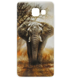 ADEL Siliconen Back Cover Softcase Hoesje voor Samsung Galaxy A5 (2017) - Olifant
