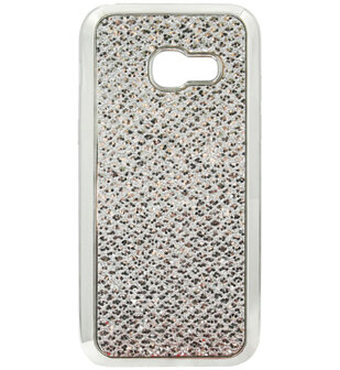ADEL Siliconen Back Cover Softcase Hoesje voor Samsung Galaxy A5 (2017) - Bling Bling Glitter Zilver