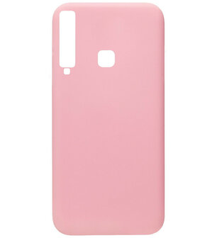 ADEL Siliconen Back Cover Softcase Hoesje voor Samsung Galaxy A9 (2018) - Roze