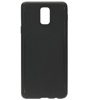 ADEL Kunststof Back Cover Hardcase Hoesje met Screenprotector voor Samsung Galaxy S5 (Plus)/ S5 Neo  - Zwart