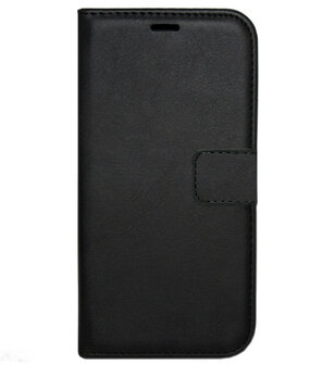 ADEL Kunstleren Book Case Pasjes Hoesje voor Samsung Galaxy S6 - Zwart