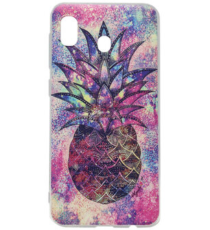ADEL Siliconen Back Cover Softcase Hoesje voor Samsung Galaxy A20e - Ananas Kleur