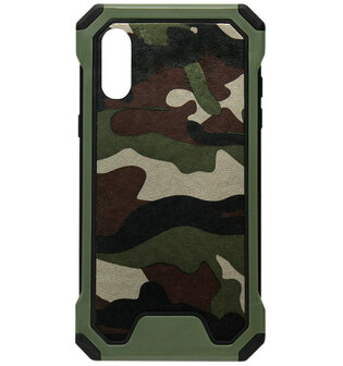ADEL Kunststof Bumper Hardcase Hoesje voor Samsung Galaxy A50(s)/ A30s - Camouflage Groen