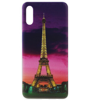 ADEL Siliconen Back Cover Softcase Hoesje voor Samsung Galaxy A70(s) - Parijs Eiffeltoren