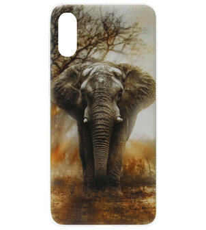 ADEL Siliconen Back Cover Softcase Hoesje voor Samsung Galaxy A70(s) - Olifant