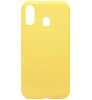 ADEL Siliconen Back Cover Softcase Hoesje voor Samsung Galaxy A40 - Geel