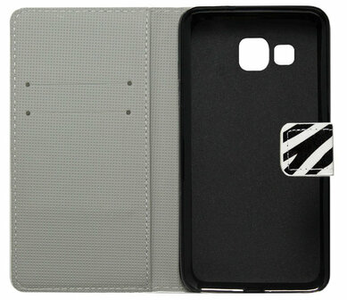 ADEL Kunstleren Book Case Portemonnee Pasjes Hoesje voor Samsung Galaxy A5 (2016) - Zebra