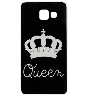 ADEL Siliconen Back Cover Softcase Hoesje voor Samsung Galaxy A5 (2017) - Queen Zwart