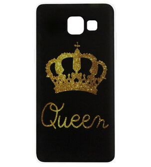 ADEL Siliconen Back Cover Softcase Hoesje voor Samsung Galaxy A5 (2017) - Queen Goud