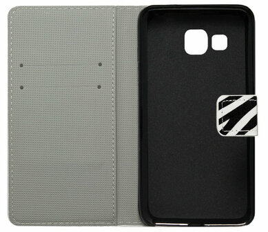 ADEL Kunstleren Book Case Portemonnee Pasjes Hoesje voor Samsung Galaxy A5 (2017) - Zebra