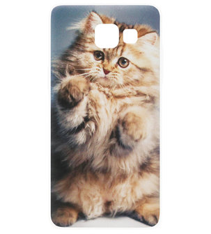 ADEL Siliconen Back Cover Softcase Hoesje voor Samsung Galaxy A3 (2017) - Katten Schattig