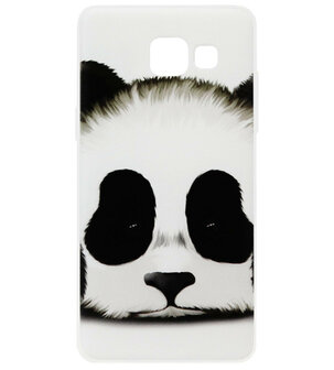 ADEL Siliconen Back Cover Softcase Hoesje voor Samsung Galaxy A5 (2017) - Panda Wit