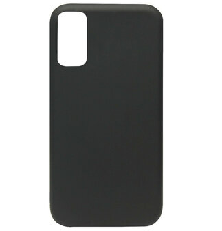 ADEL Premium Siliconen Back Cover Softcase Hoesje voor Samsung Galaxy S20 Ultra - Zwart