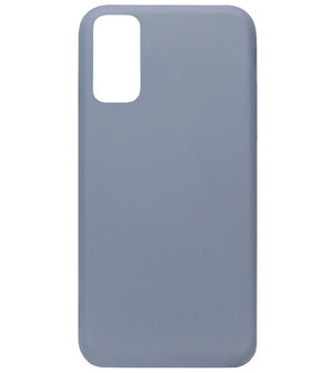 ADEL Premium Siliconen Back Cover Softcase Hoesje voor Samsung Galaxy S20 Ultra - Lavendel Blauw Paars