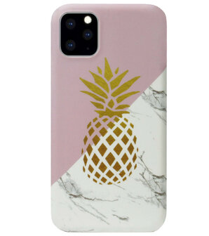 ADEL Kunststof Back Cover Hardcase Hoesje voor iPhone 11 Pro - Ananas