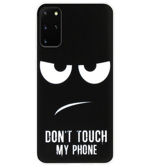 ADEL Siliconen Back Cover Softcase Hoesje voor Samsung Galaxy S20 Ultra - Don&#039;t Touch My Phone