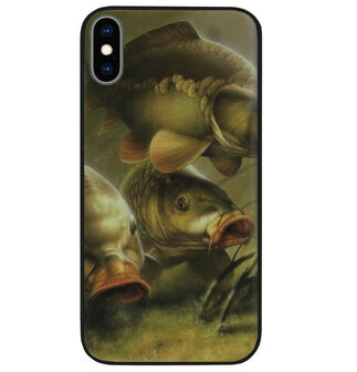 ADEL Siliconen Back Cover Softcase Hoesje voor iPhone XR - Karper Vissen