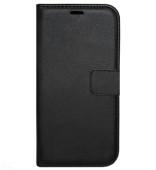 LC.IMEEKE Kunstleren Book Case Portemonnee Pasjes Hoesje voor Samsung Galaxy A8 (2018) - Zwart