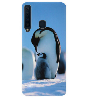 ADEL Kunststof Back Cover Hardcase Hoesje voor Samsung Galaxy A9 (2018) - Pinguin