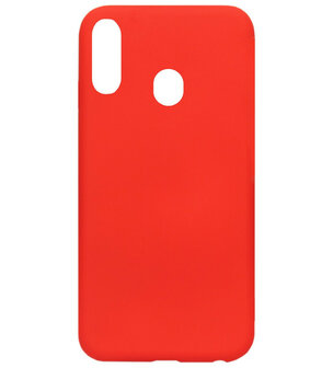 ADEL Premium Siliconen Back Cover Softcase Hoesje voor Samsung Galaxy A40 - Rood