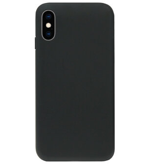 ADEL Tarwe Stro TPU Back Cover Softcase Hoesje voor iPhone XR - Duurzaam afbreekbaar Milieuvriendelijk Zwart