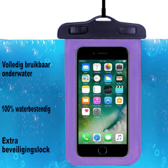 begrijpen Eerbetoon Kwadrant ADEL Waterdicht PVC Onderwater hoesje voor Sony Xperia XA - Paars -  Origineletelefoonhoesjes.nl