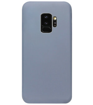 ADEL Premium Siliconen Back Cover Softcase Hoesje voor Samsung Galaxy S9 - Lavendel Blauw