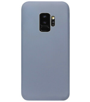 ADEL Premium Siliconen Back Cover Softcase voor Samsung Galaxy S9 - Lavendel Blauw -